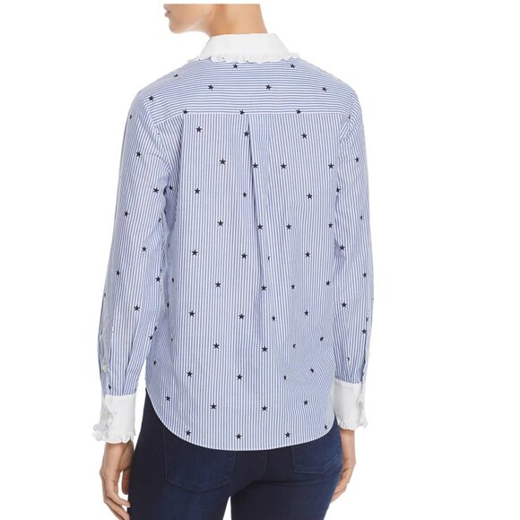 Kate Spade Twinkle Star Stripe Ruffle Shirt - Picture 2 of 7